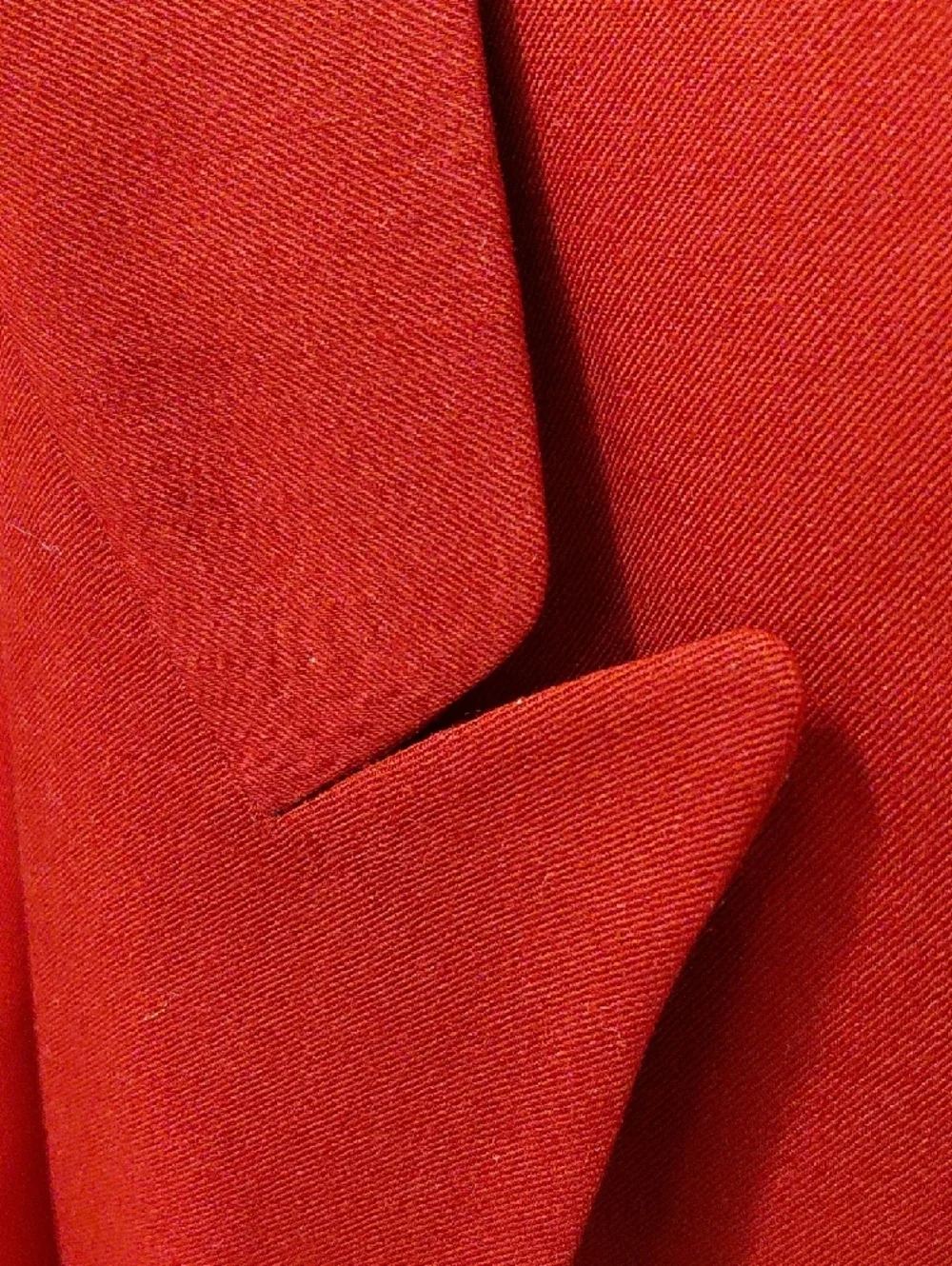 Liz Claiborne Deep Red Double-Breasted Blazer with Gold Buttons